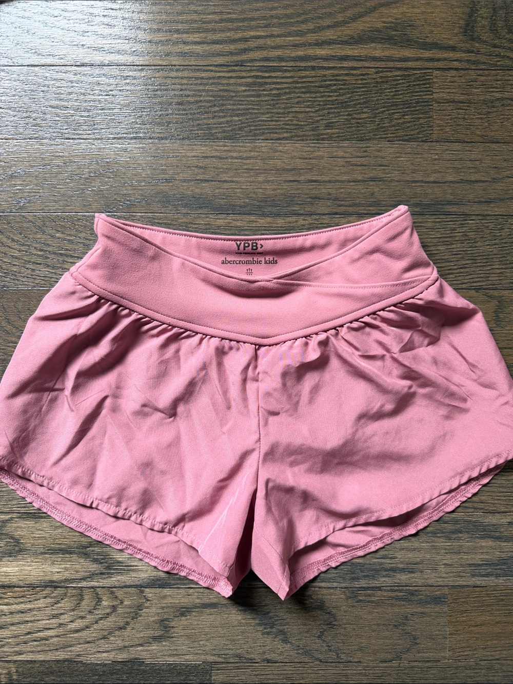 abercrombie kids rose pink athletic shorts 5/6